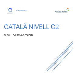 C2 BLOC1 - EXPRESSIÓ ESCRITA